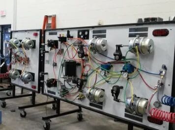 Wiring training panels with gauges and coils
