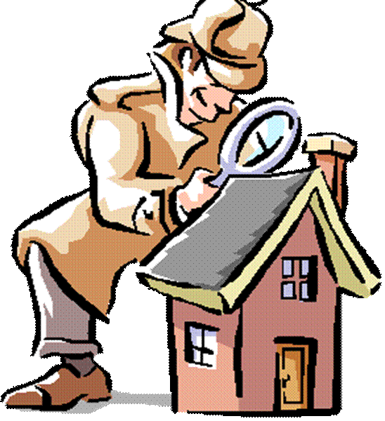 A man investigating on a house